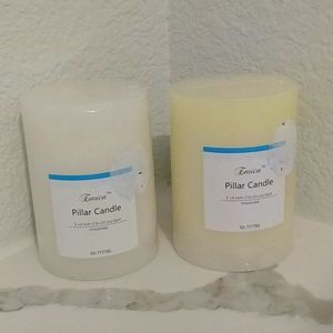 🆕 Unscented Pillar candle set